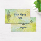 花 – ヴィンテージオーナメント青金ゴールド (デスク)