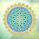 花 – ヴィンテージオーナメント1 ウィンドウサイン (シート3)