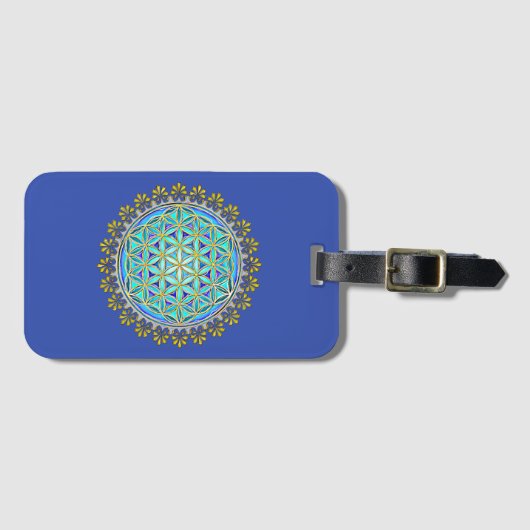 花 – ヴィンテージオーナメント1 ラゲッジタグ (正面横)