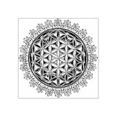 花 – ヴィンテージオーナメント1 ラバースタンプ (インプリント)