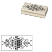 花 – ヴィンテージオーナメント1 ラバースタンプ (押印)