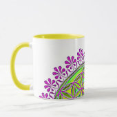 花 – ヴィンテージオーナメント2 マグカップ (左)