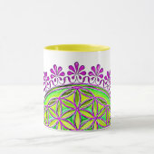 花 – ヴィンテージオーナメント2 マグカップ (中央)