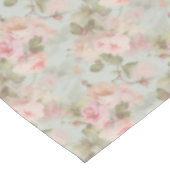 花、ヴィンテージバラ、ピンクのバラ テーブルクロス (アングル)