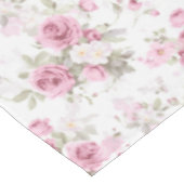 花、ヴィンテージバラ、ピンクのバラ テーブルクロス (アングル)