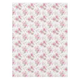 花、ヴィンテージバラ、ピンクのバラ テーブルクロス