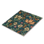 花，ヴィンテージ,アールヌーボー，ウィリアム・モリススタイル, タイル (側面)