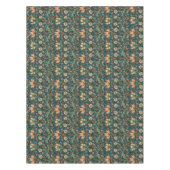 花，ヴィンテージ,アールヌーボー，ウィリアム・モリススタイル, テーブルクロス (正面)