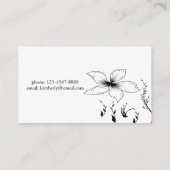 花(五つの花びら) 名刺 (裏面)