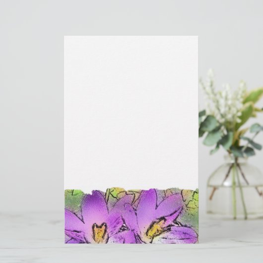 花 便箋 (スタンド正面)