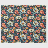 花（光沢） ラッピングペーパー (フラット)