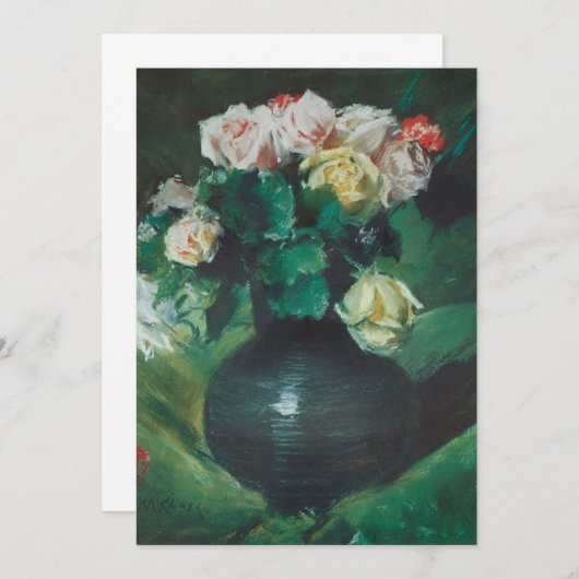 花(別名バラ)by William Meritt Chase (正面/裏面)