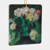 花(別名バラ)by William Meritt Chase セラミックオーナメント (右)