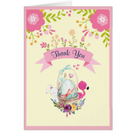 花、卵、フラミンゴ&バニーシャワー感謝してい