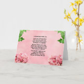 花 – 友人の詩 カード (黄色い花)