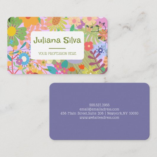 花 名刺 (正面/裏面)