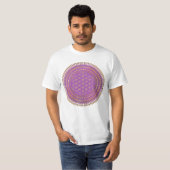 花 – 土着マンダラ4 Tシャツ (正面フル)