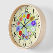 花 壁時計 (傾斜)