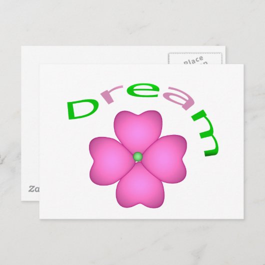 花 – 夢 ポストカード (正面/裏面)