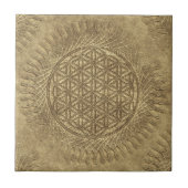 花 – 太陽 – 継ぎ目のないパターン4 タイル (正面)