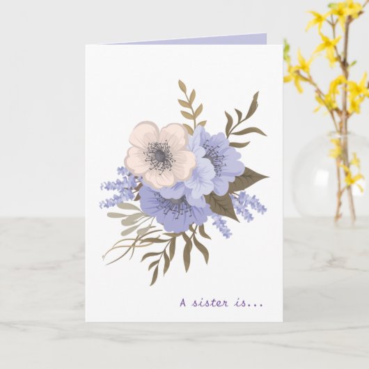 花、妹は神の道の引用文 カード (黄色い花)