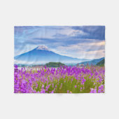 花 |山ふぎジャパン フリースブランケット (正面(横))