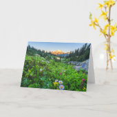 花 |山ライニエ国立公園 カード (黄色い花)
