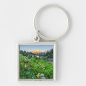 花 |山ライニエ国立公園 キーホルダー (正面)