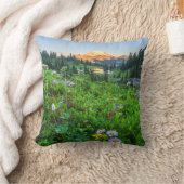 花 |山ライニエ国立公園 クッション (ブランケット)