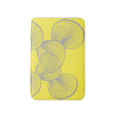 花、年のノートの色 バスマット (正面縦)