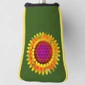 花 – 幾何学模様4 ゴルフヘッドカバー (回転90)