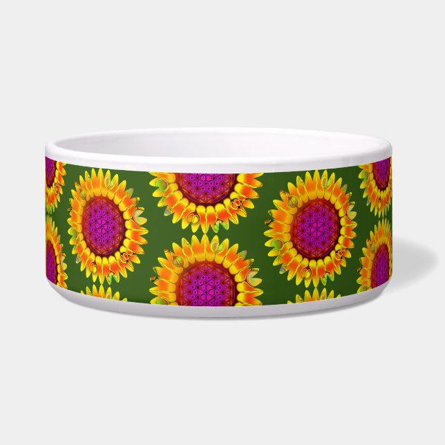 花 – 幾何学模様4 ボウル (正面)