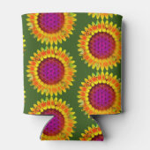 花 – 幾何学模様4 缶クーラー (裏面)