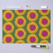 花 – 幾何学模様4 薄葉紙 (クラフト)