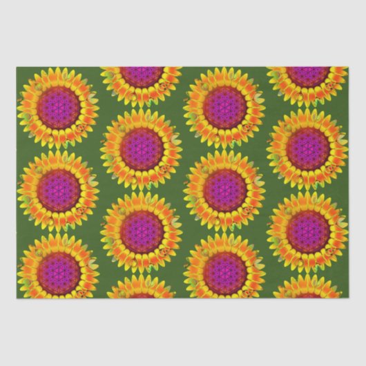 花 – 幾何学模様4 薄葉紙 (正面)