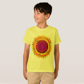 花 – 幾何学模様4 Tシャツ (正面フル)