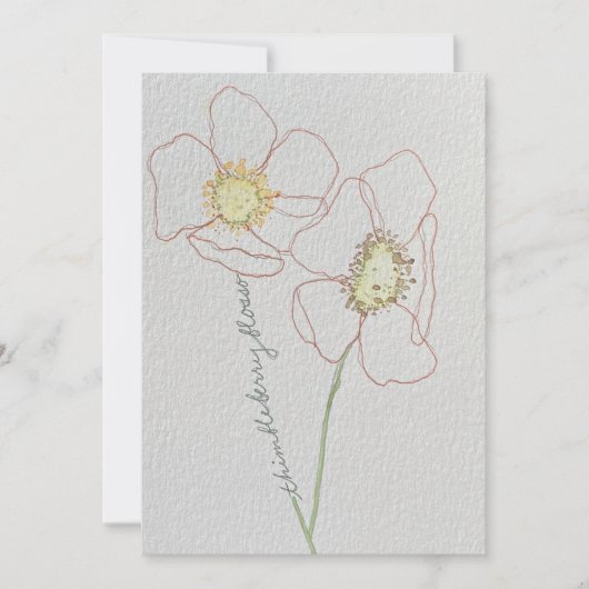 花 招待状 (正面)