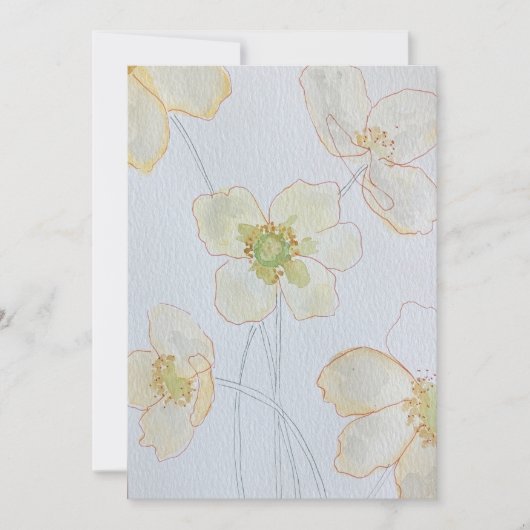 花 招待状 (正面)