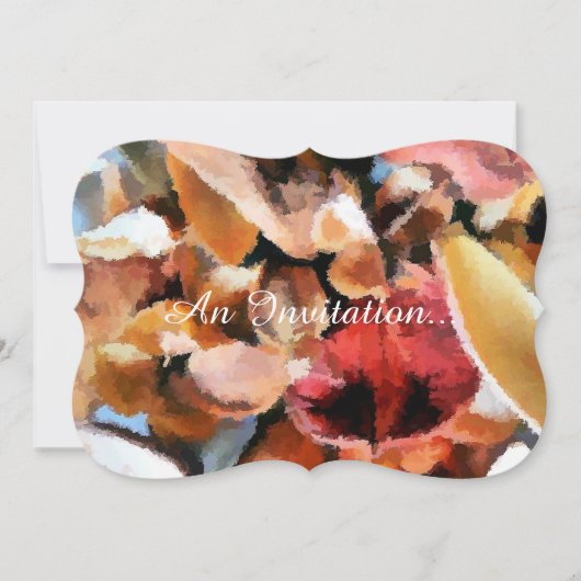 花 招待状 (正面)