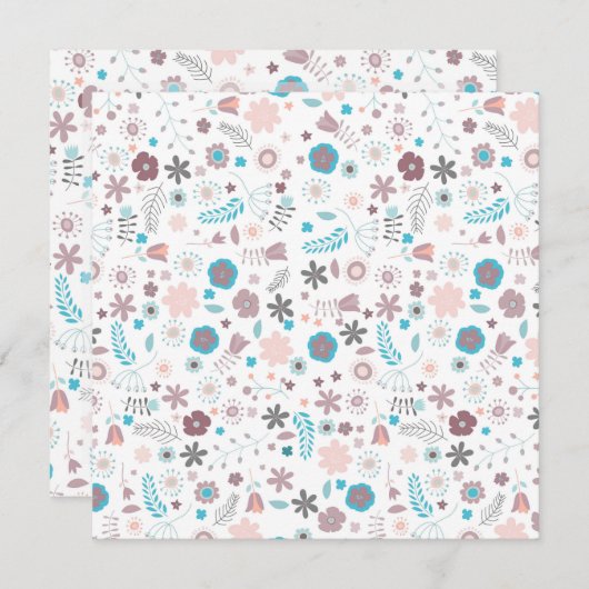 花 招待状 (正面/裏面)