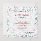 花 招待状 (裏面)