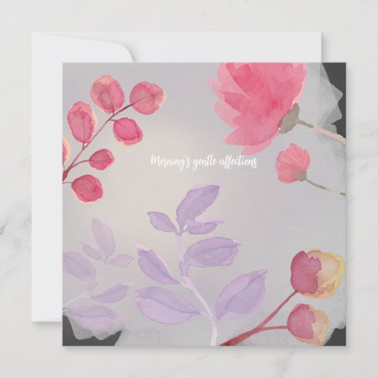 花 招待状 (正面)