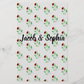 花、新郎新婦トリビアシャワーゲームカードフライ チラシ (裏面)