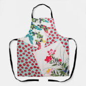 花、日本のデザイン エプロン (正面)