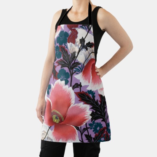 花、日本のデザイン エプロン (インサイチュ)