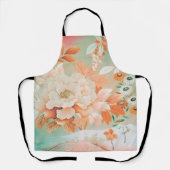 花、日本のデザイン エプロン (正面)