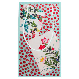 花、日本のデザイン スモールペーパーバッグ