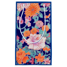 花、日本のデザイン スモールペーパーバッグ