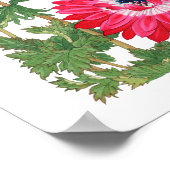 花 、日本の伝統芸術 16x 12 ポスター (角)