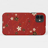 花、日本の紙、フローラ背景画像 Case-Mate iPhoneケース (裏面(横))